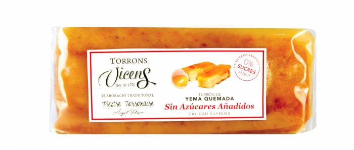 turrn de yema quemada con edulcorantes 250 gr