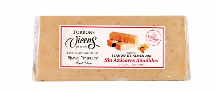 soft almond nougat with sweeteners 250gr