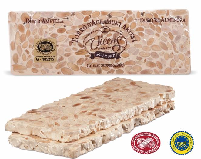 hard almond nougat 500g