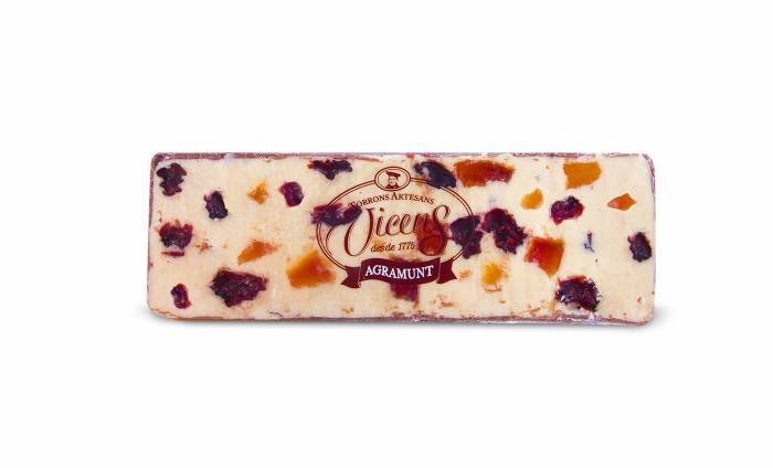 nougat au yaourt aux canneberges et papaye 80g