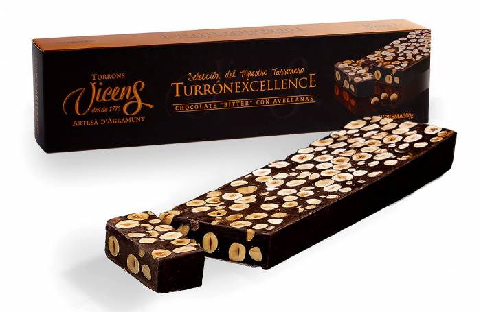 turrn de chocolate bitter con avellana 300g excellence