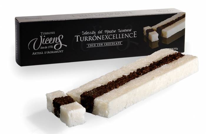 coconut with chocolate nougat 300g excellence