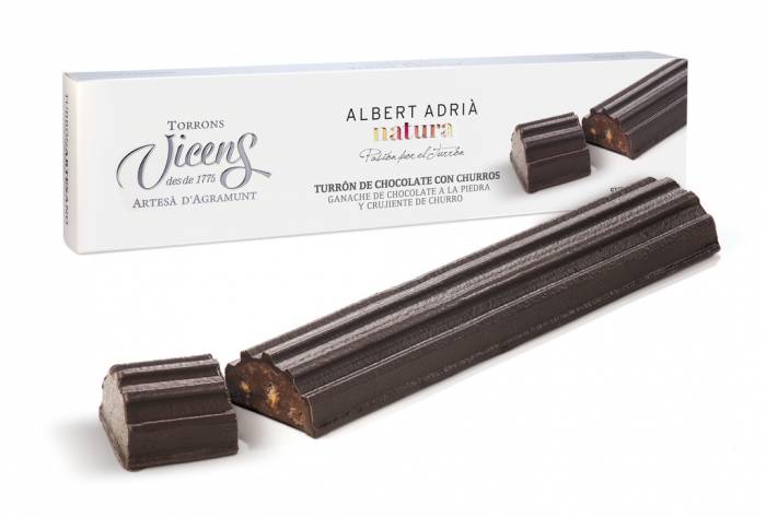 turrn de chocolate con churros adri natura 250 gr